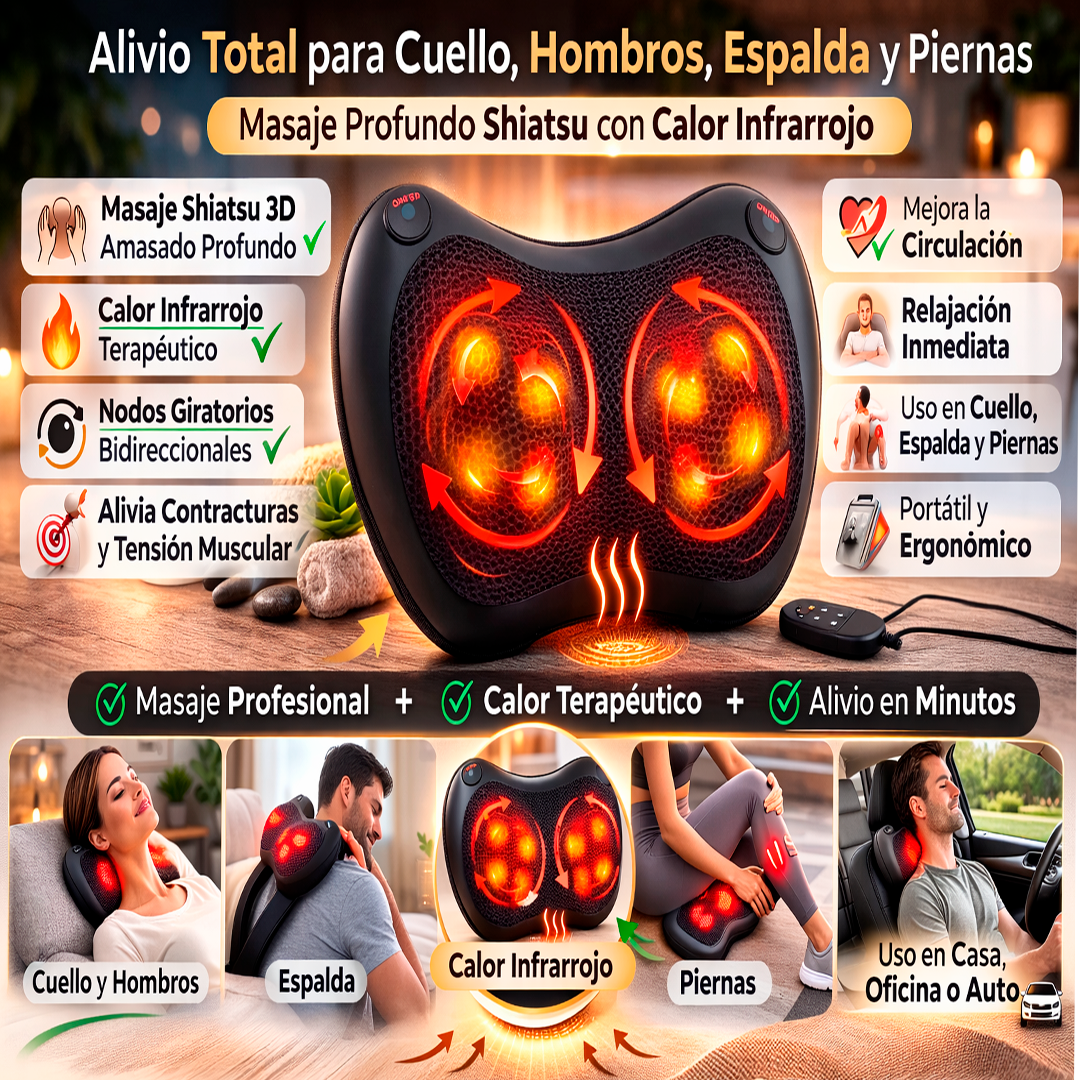 Masajeador Cervical Shiatsu